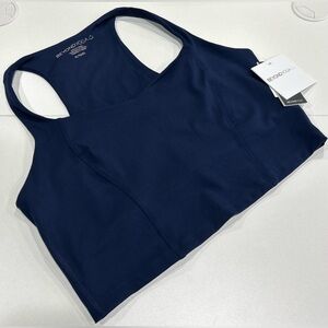 Beyond Yoga Women's XL POWERBEYOND™ Intensity Racerback Cropped Tank NWT Navy